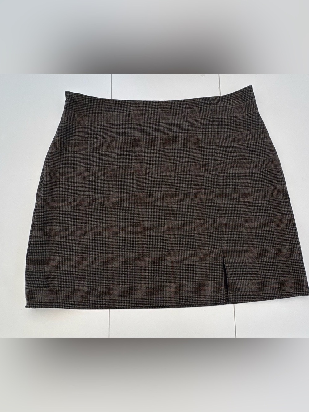 Old Navy Brown Plaid Mini Skirt